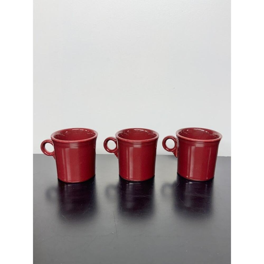 Retired Fiesta CINNABAR Ring Handle 10 Ounce Coffee Mug Cup Fiestaware